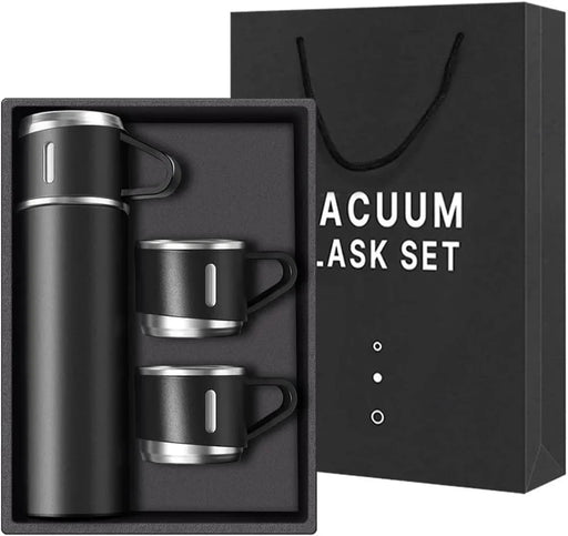 Stainless Steel Vacuum Flask With 3 Cups 500ml Lot imported