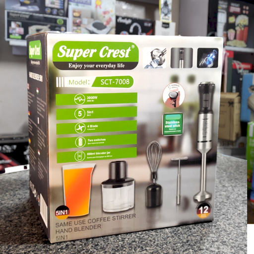 SUPER CREST 5in1 Hand Blender (SCT-7008) Lot imported