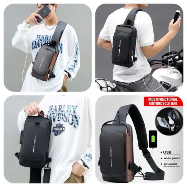 Chest Bag Crossbody Sport Travel Sling Pack Anti-theft DroShip