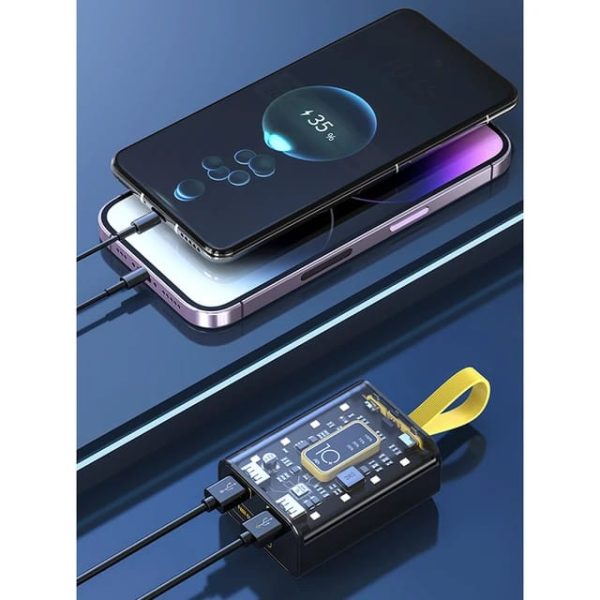 Mini Portable Transparent Power Bank 10,000 Mah Shoppings