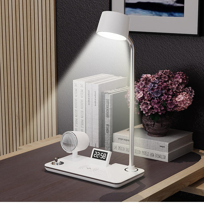 Inteligent Smart Wireless Charger , 3 color Lamp, Bluetooth speaker , Alarm Clock Lot imported