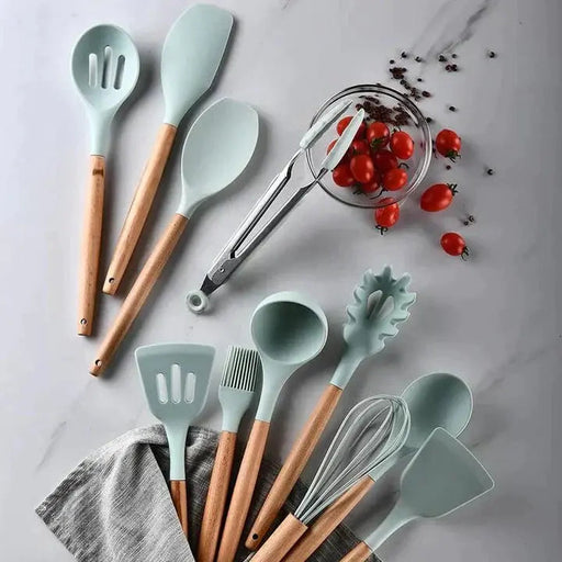 Kitchen Utensils Set (12 Pcs Silicone) Kitchen Accessories Lot imported 